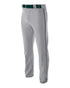 A4 Youth Pro Style Open Bottom Baggy Cut Baseball Pant (NB6162), Color 'Grey/Forest'